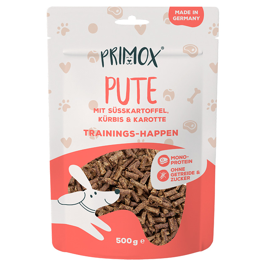 Hundeleckerli Pute, Süsskartoffel, Kürbis 500g