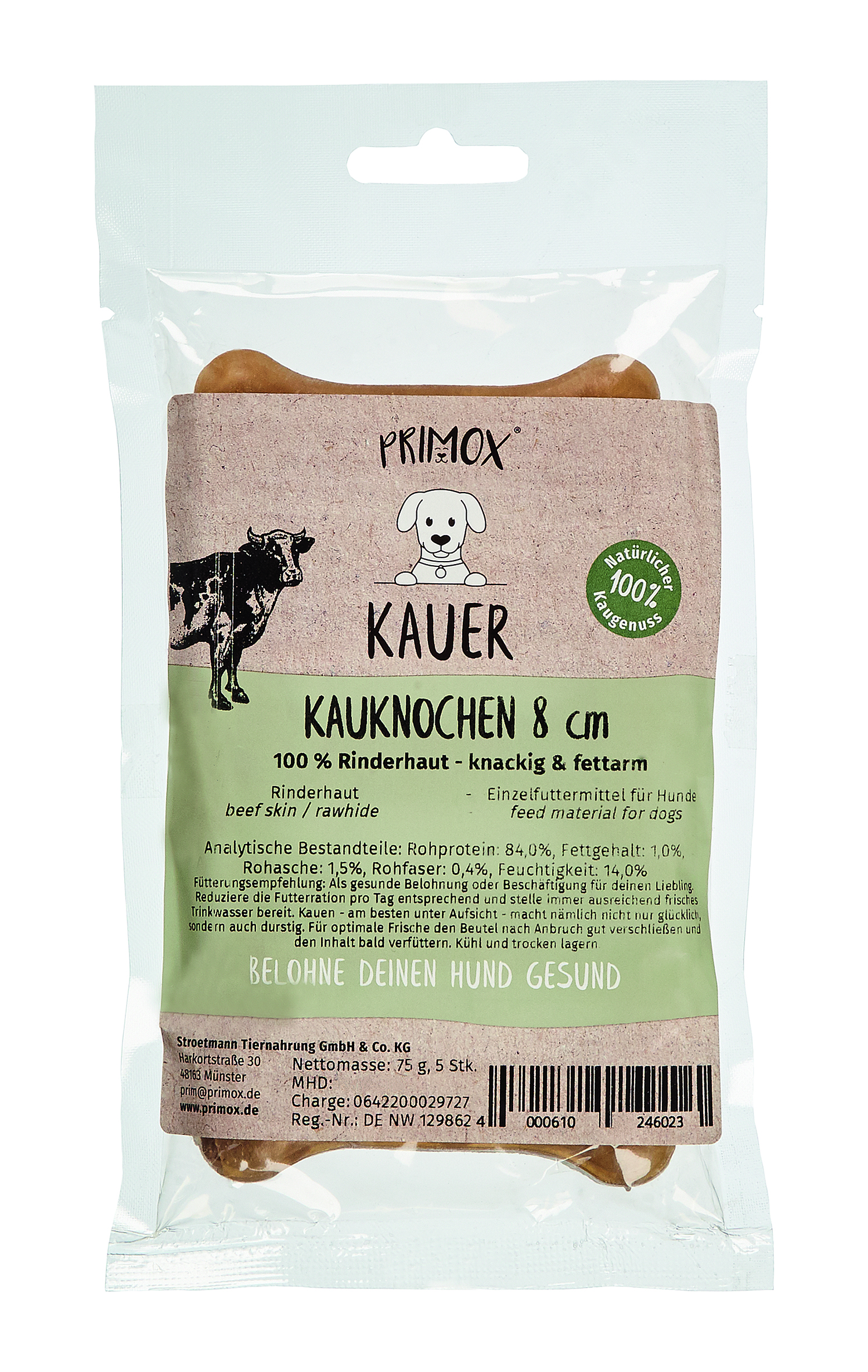 Kauknochen 8cm 75g