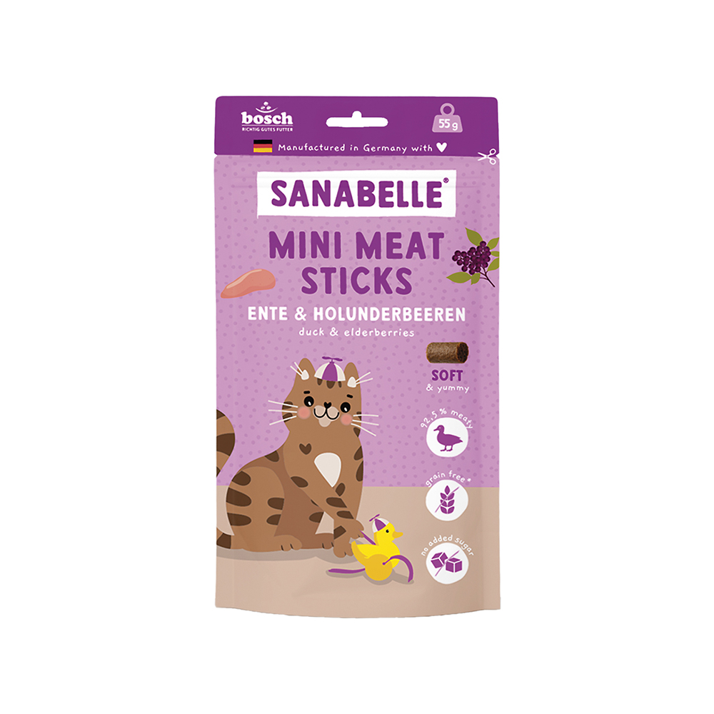 Mini Meat Sticks Ente & Holunderbeeren