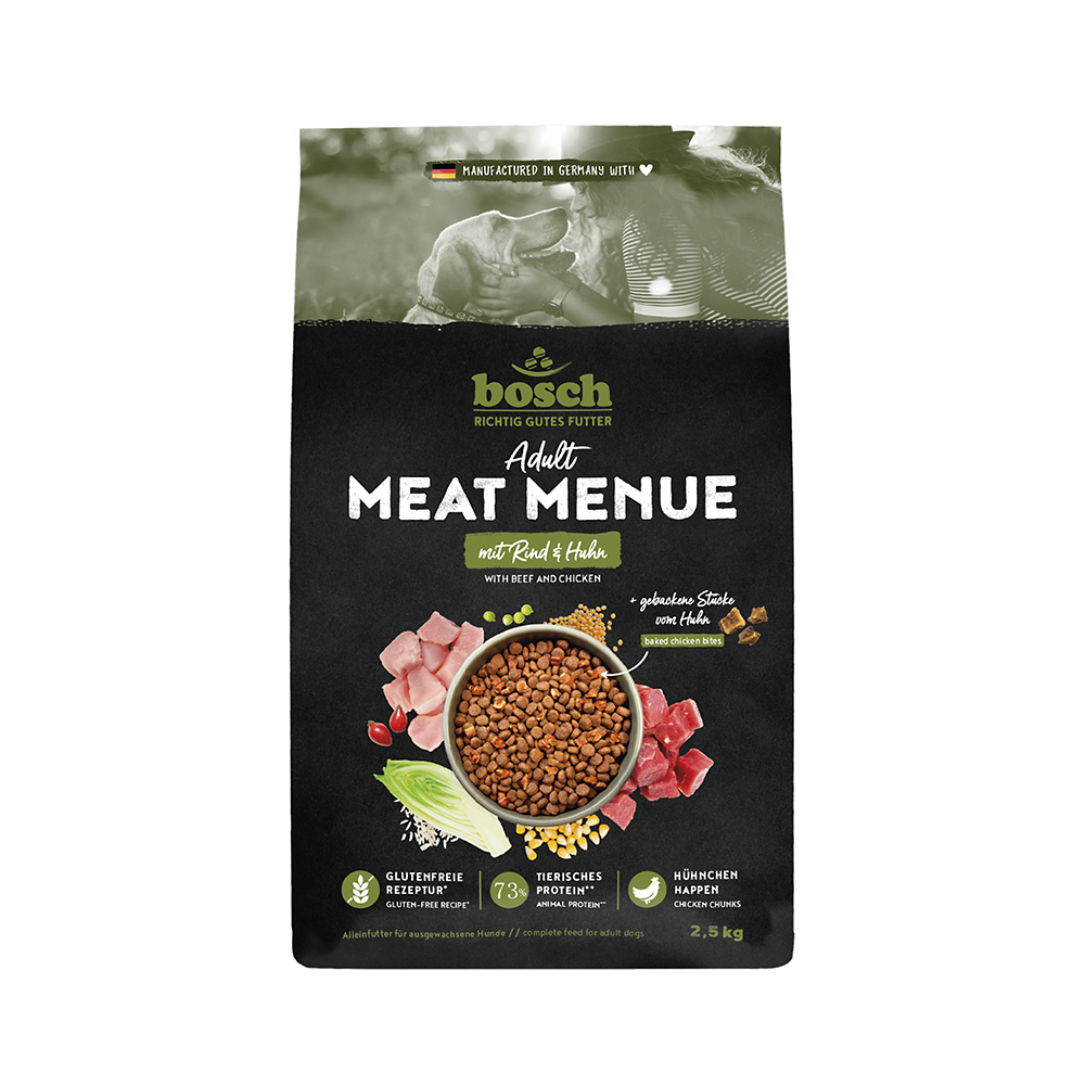 MEAT MENUE Adult mit Rind & Huhn