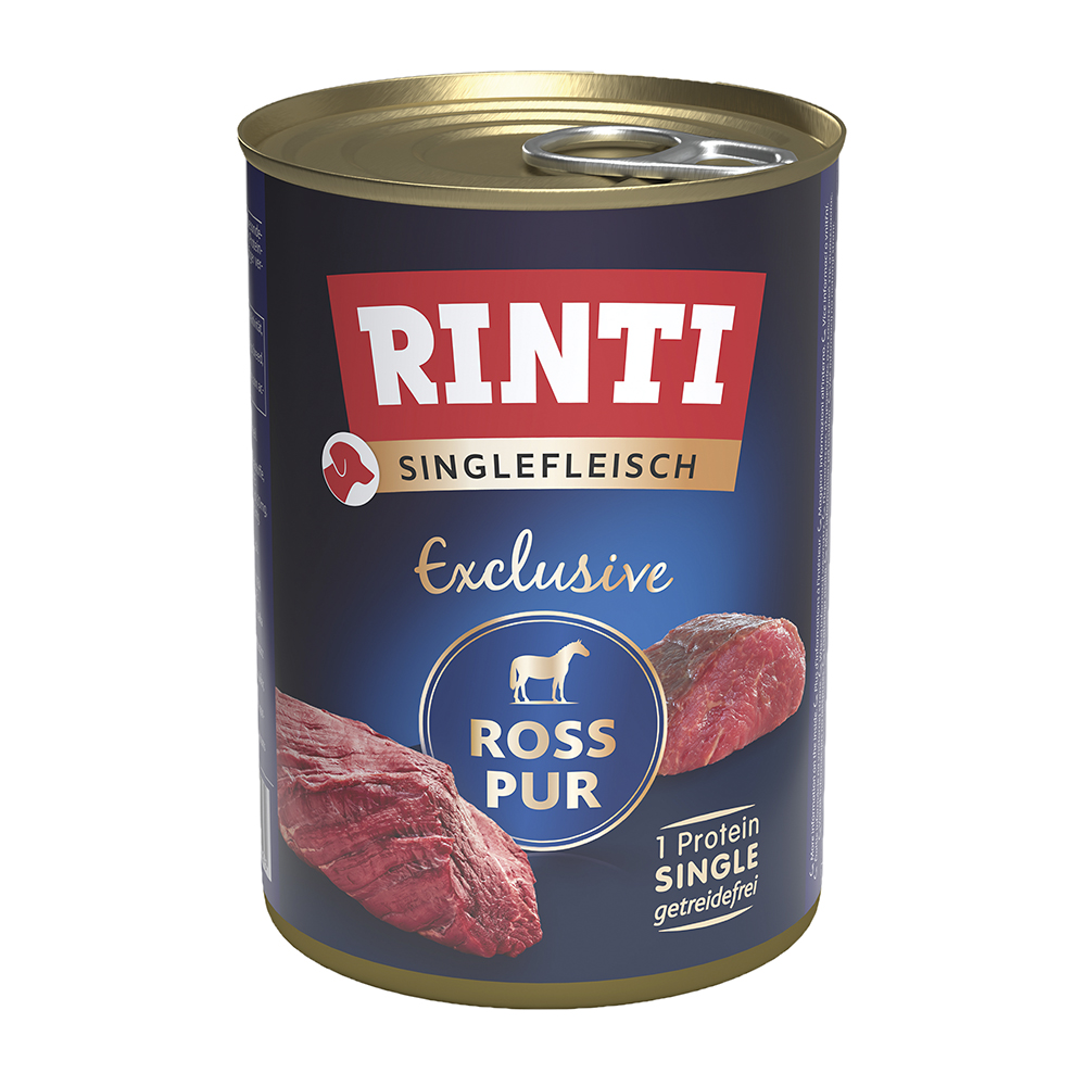 Rinti - Singlefleisch Ross Pur - 12 x 400 g - 1