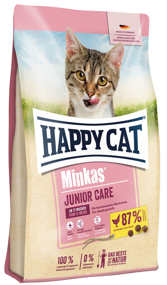Happy Cat - Minkas Junior Care Geflügel - 4 x 1,5kg - 1