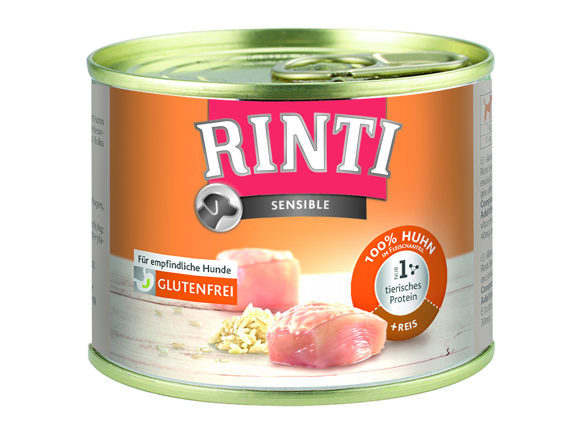 Rinti - Sensible Huhn & Reis - 12 x 185 g - 1