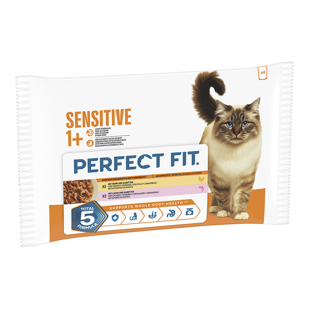 Multipack Sensitive Huhn & Karotte, Lachs & Karotte in Sauce