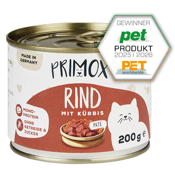 Katzenfutter Rind mit Kürbis 6x200g