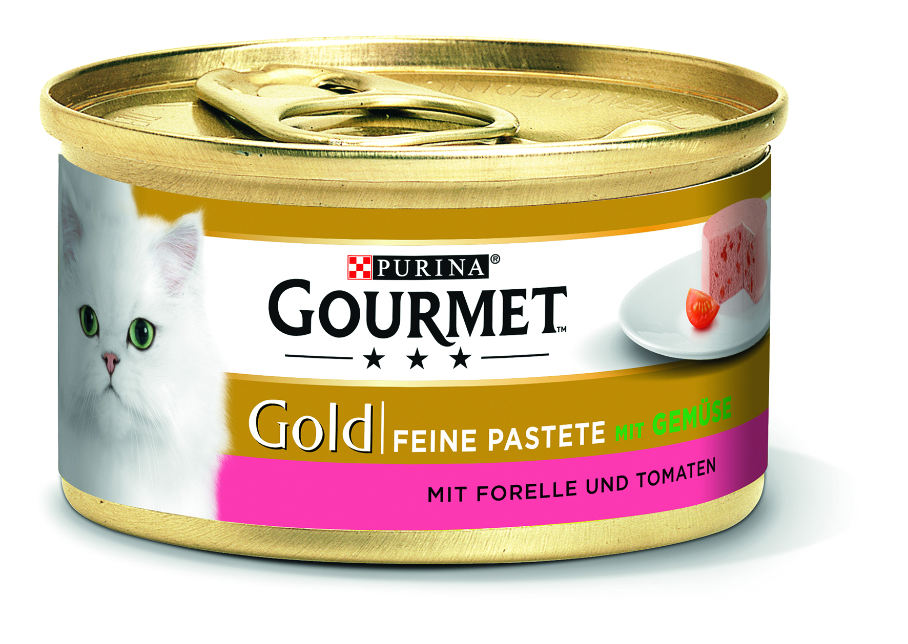Gold Feine Pastete mit Forelle & Tomaten