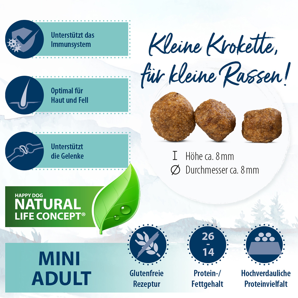 Happy Dog - Mini fit&vital Adult - 4 x 800 g - 3