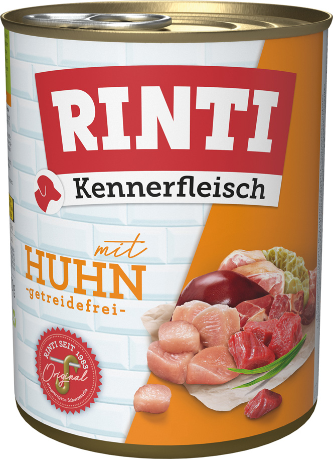 Rinti - Kennerfleisch Huhn - 12 x 800 g - 1