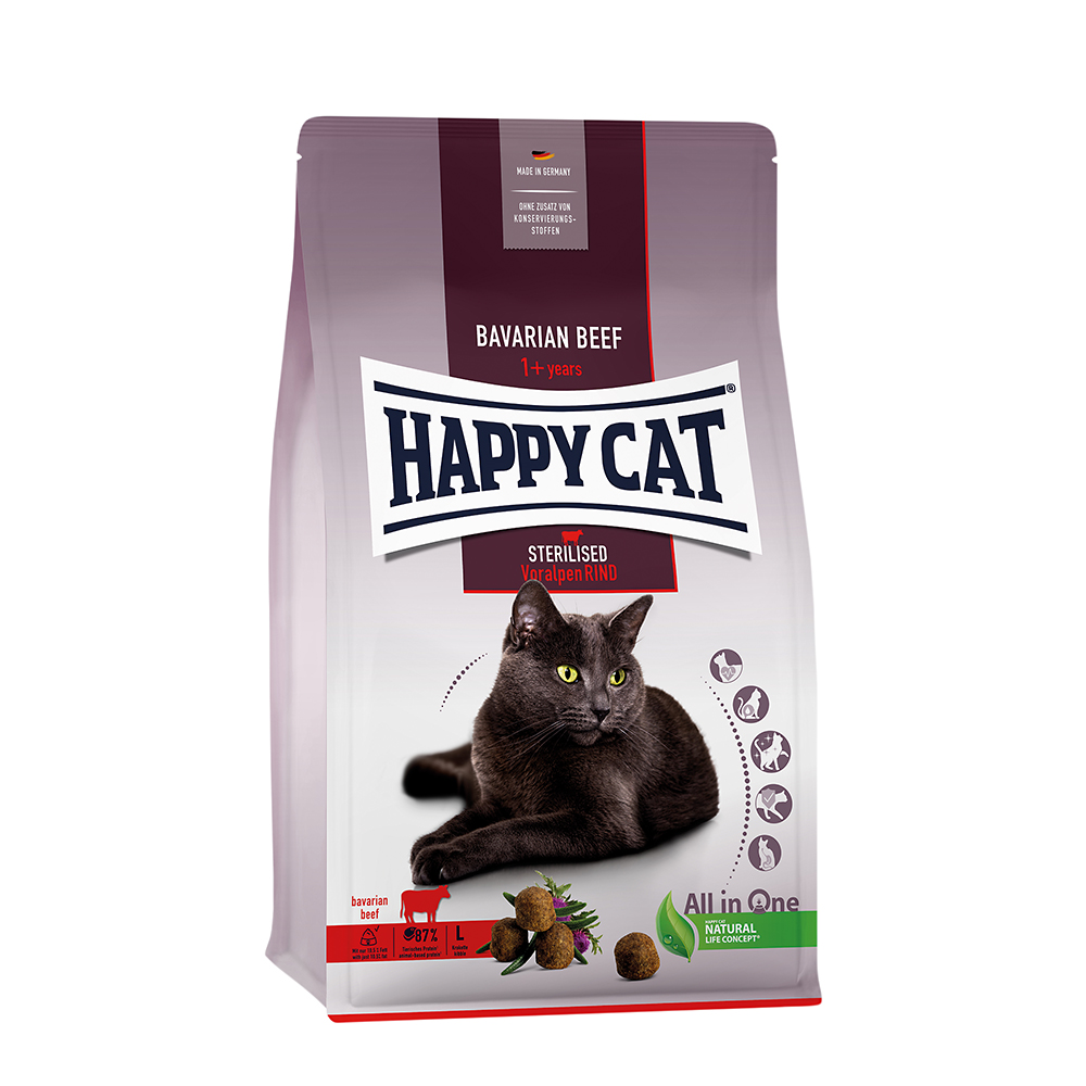 Happy Cat - Sterilised Adult Voralpen Rind - 1
