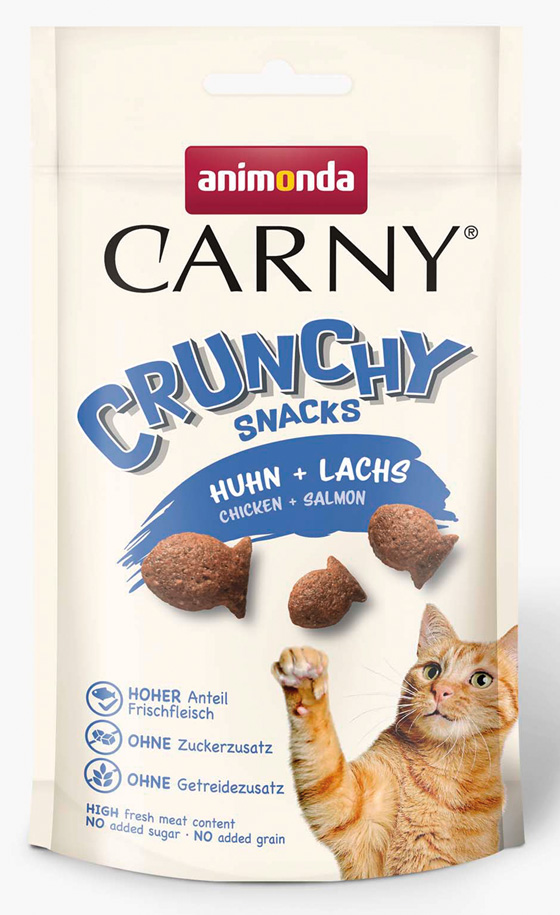 Animonda Carny - Crunchy Huhn + Lachs - 10 x 50 g - 1