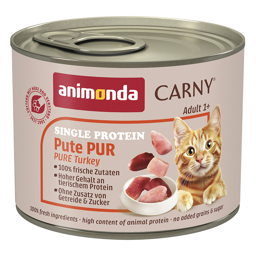 Animonda Carny - Single Protein Pute pur - 6 x 200 g - 1