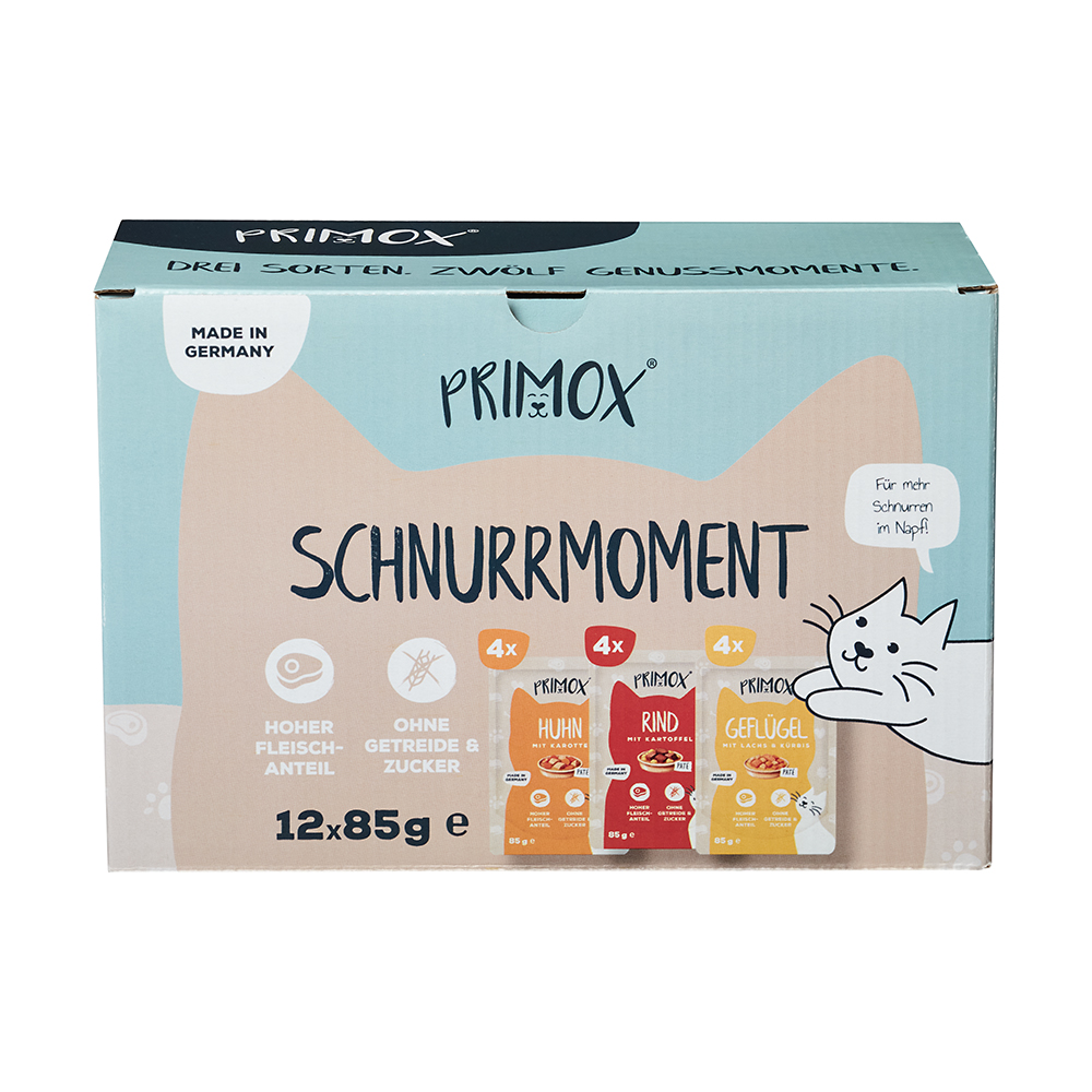 Katzennassfutter Multipack Schnurrmoment 12 Pouches