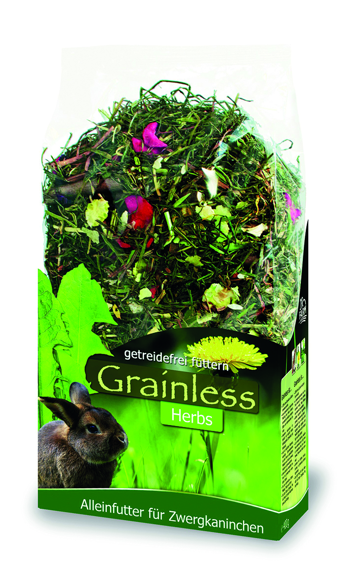 JR Farm - Grainless Herbs Zwergkaninchen - 6 x 400 g - 1