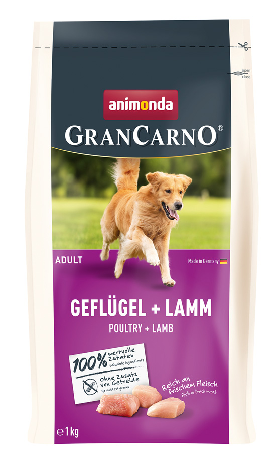 Animonda Gran Carno - Adult Geflügel + Lamm - 4 x 1kg - 1