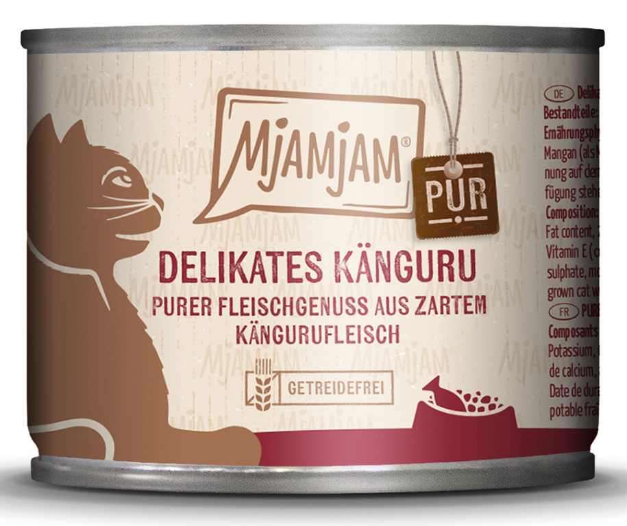 MjAMjAM - purer Fleischgenuss - delikates Känguru pur - 6 x 200 g - 1