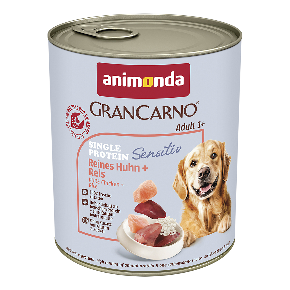 Animonda Gran Carno - Adult Reines Huhn & Reis - 6 x 800 g - 1