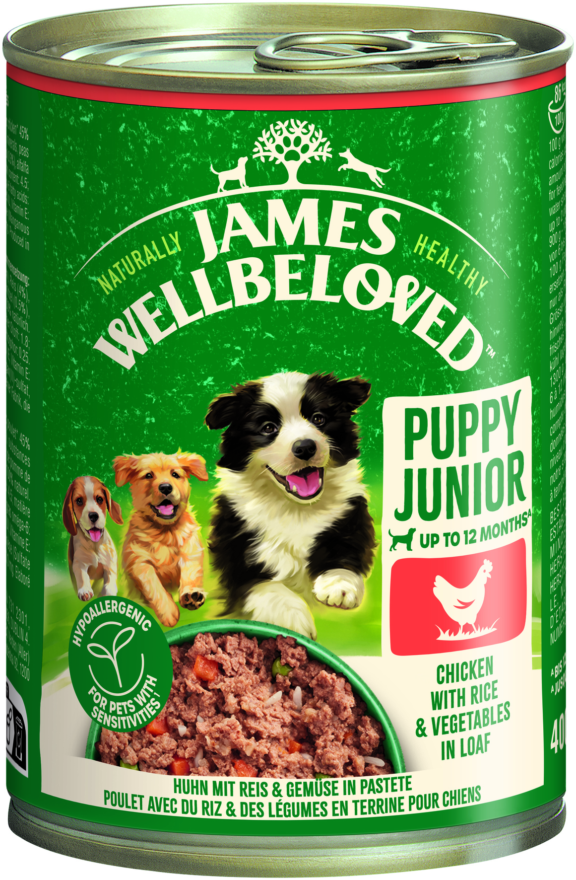 Junior Huhn mit Reis & Gemüse in Pastete