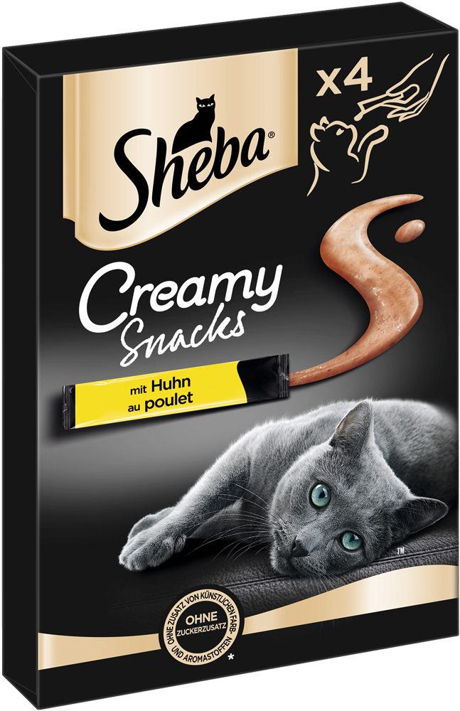 Sheba - Creamy Snack mit Huhn - 1 x 4X12g - 2