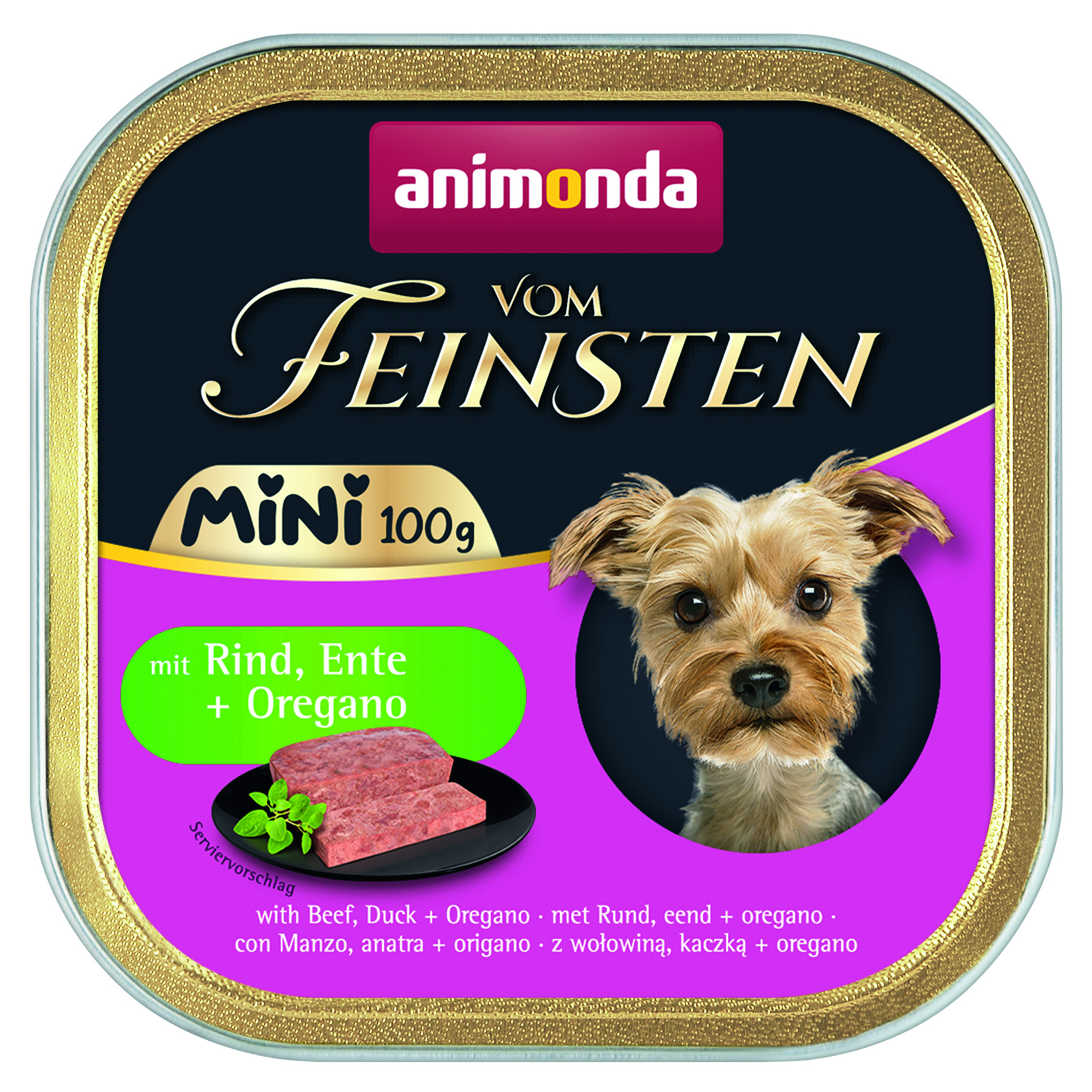 vom Feinsten Adult Mini Rind, Ente + Oregano
