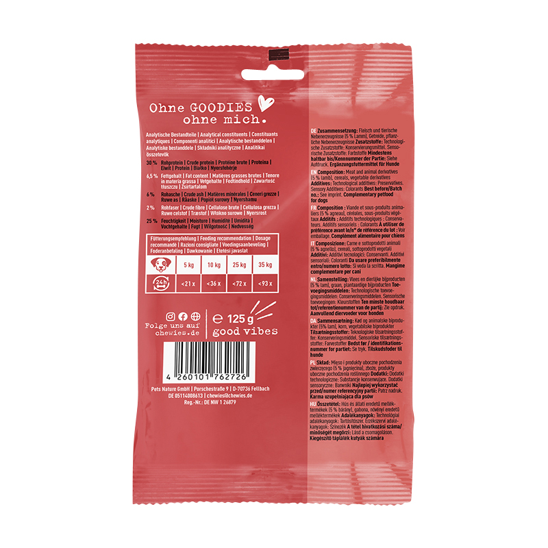 Chewies - Training MINI Lammknöchelchen - 1 x 125g - 2