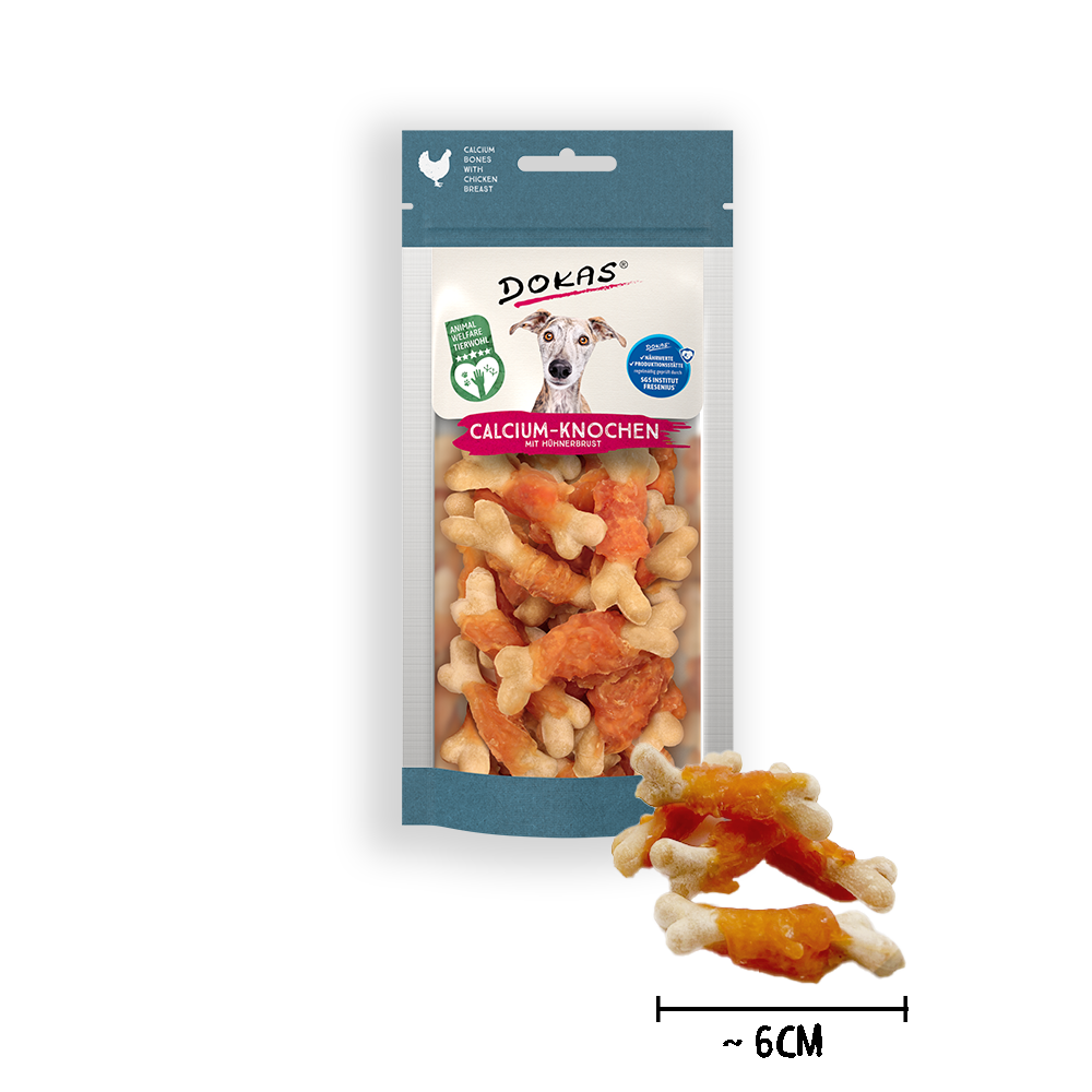Calcium-Knochen mit  Hühnerbrust Calcium-Knochen mit  Hühnerbrust