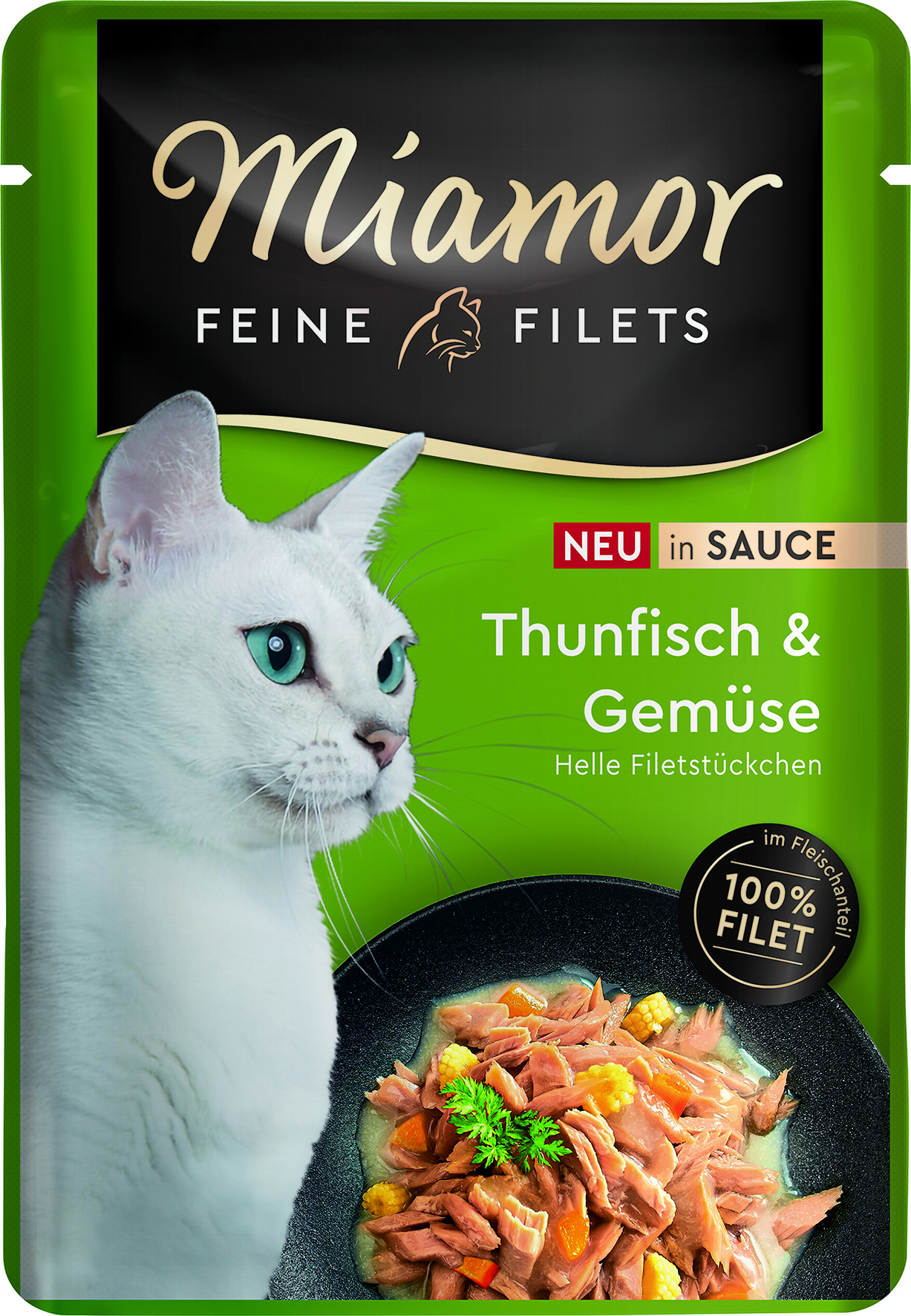 Miamor - Feine Filets in Sauce Thunfisch + Gemüse - 24 x 100 g - 1