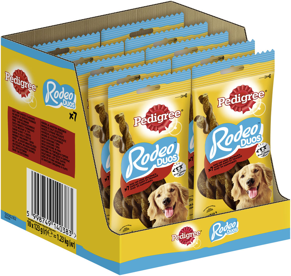 Pedigree - Rodeo Duos mit Rind & Käse - 10 x 7 Stück - 2