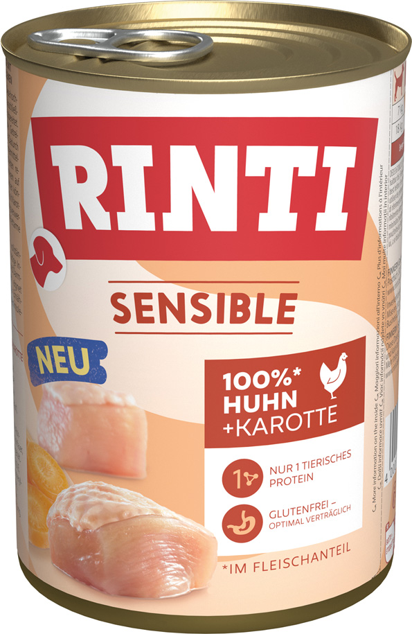 Rinti - Sensible Huhn & Karotte - 12 x 400g - 1