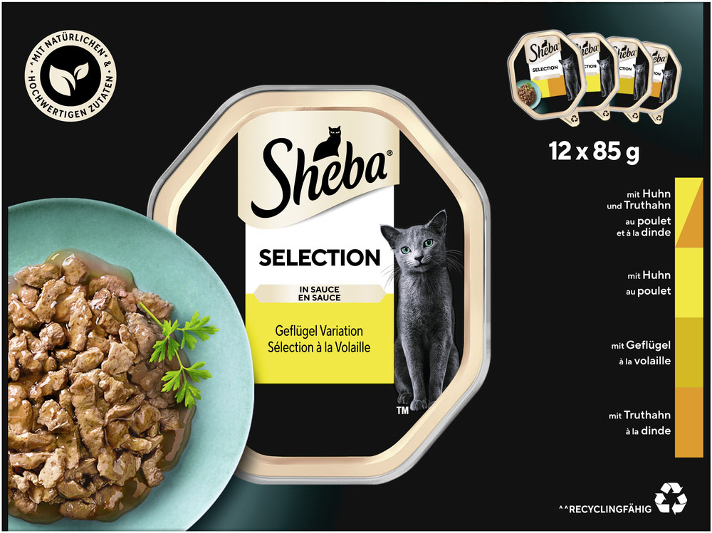 Sheba - Selection Geflügel Variation - 6 x 12X85g - 1