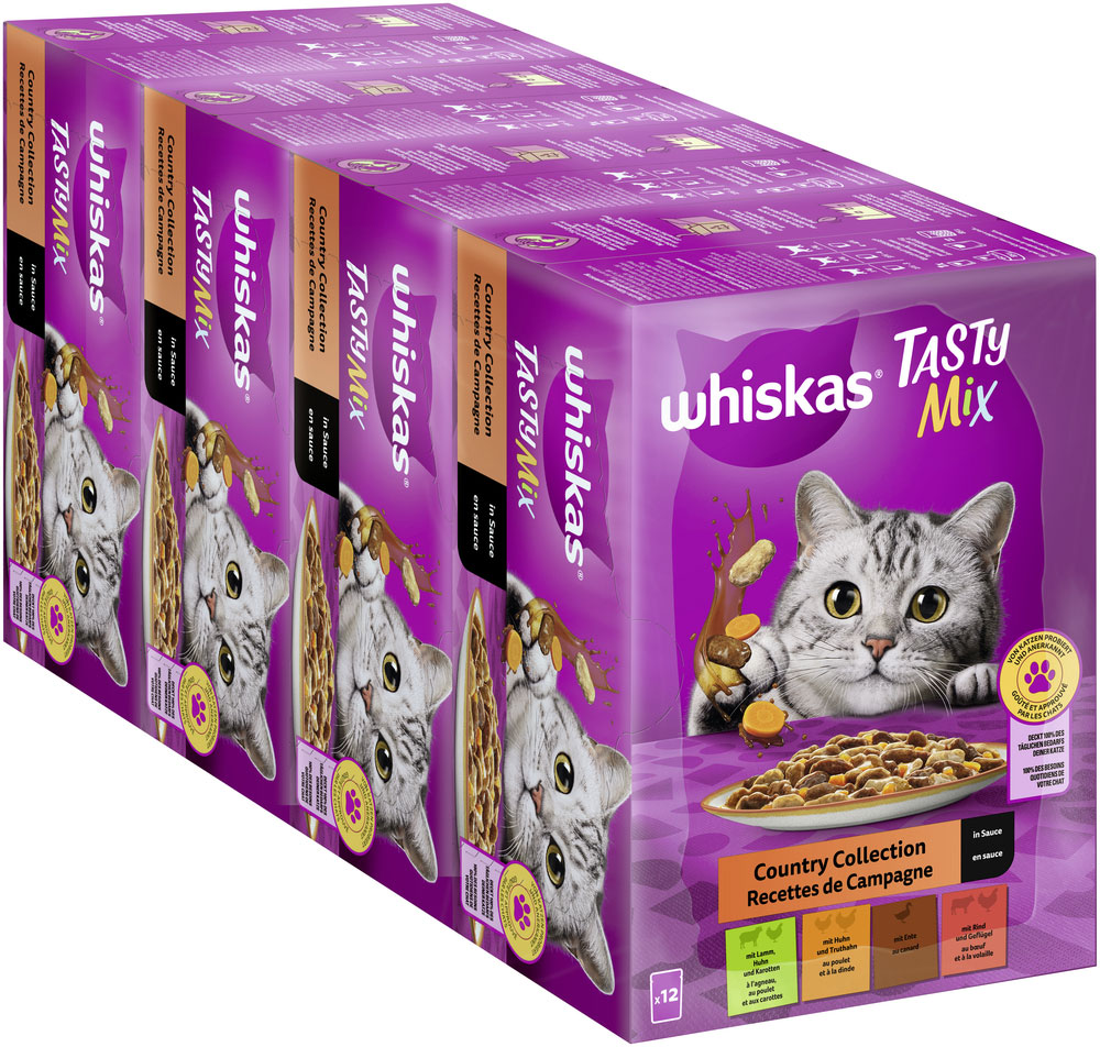 Whiskas - Whiskas Multipack Tasty Mix Country Collection in Sauce - 4 x 12X85g - 3