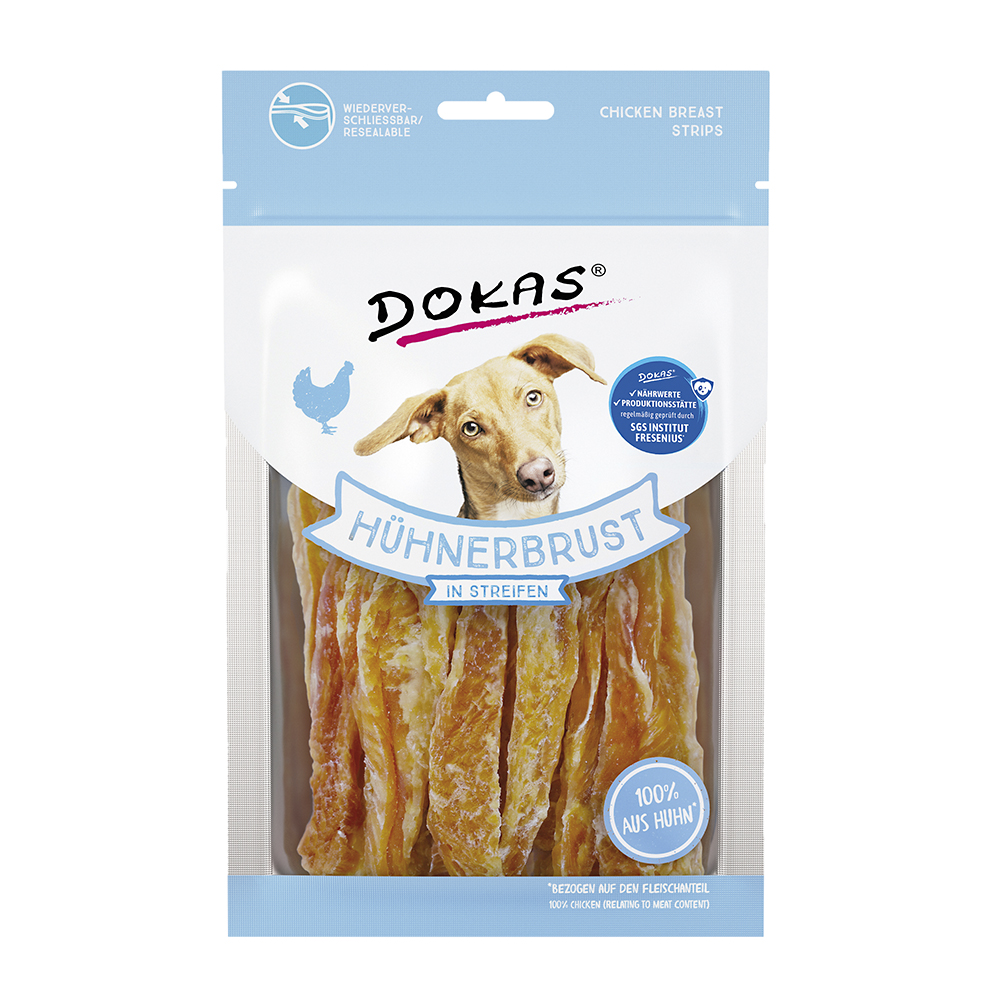 Dokas - Hühnerbrust in Streifen - 11 x 70 g - 1