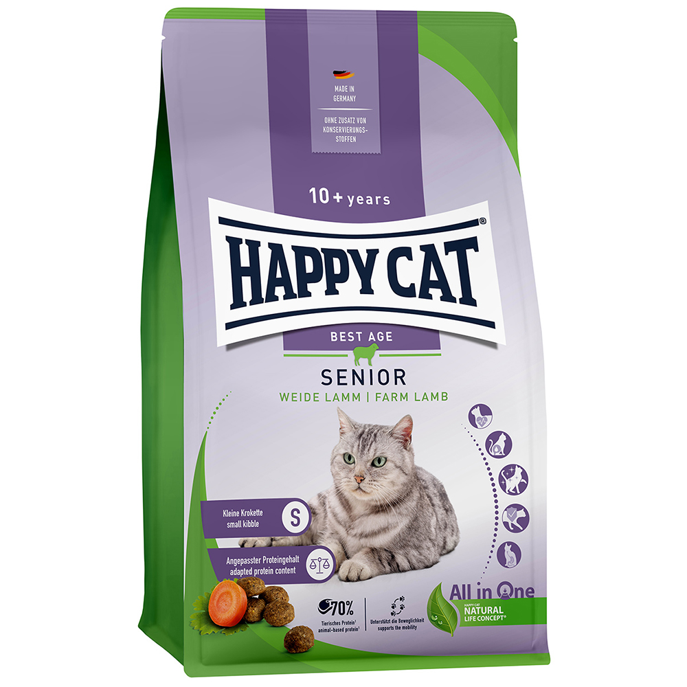 Happy Cat - Senior Weide Lamm - 6 x 300g - 1
