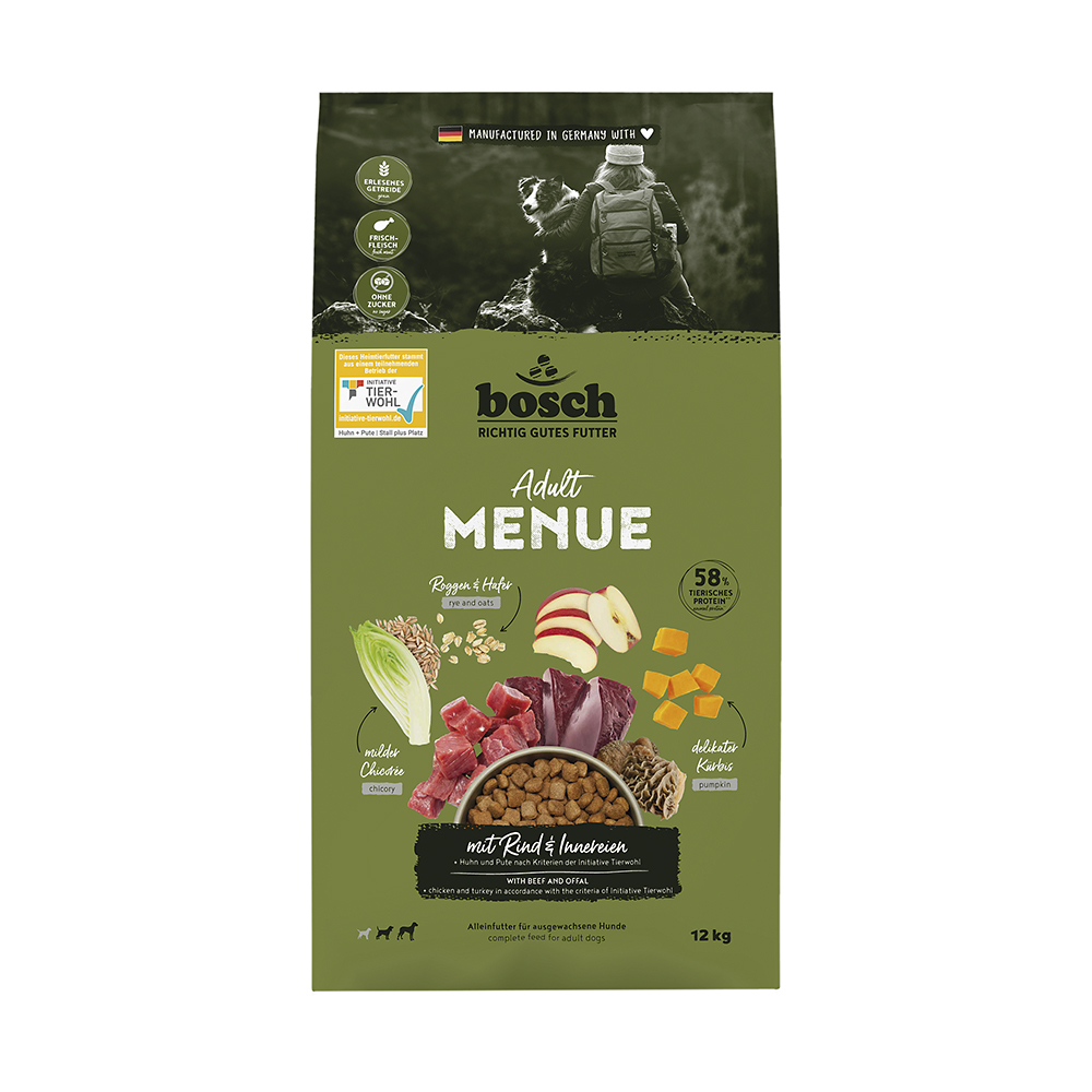 HPC MENUE Adult mit Rind + Innereien + Roggen + Hafer