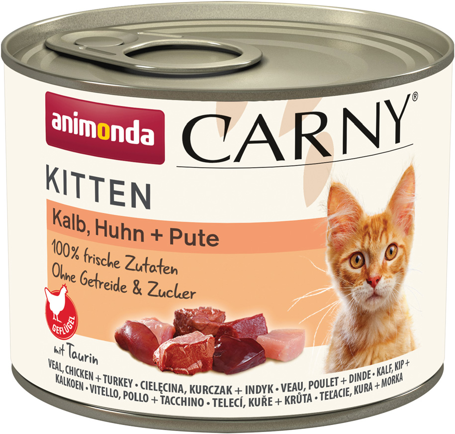 Animonda Carny - Kitten Kalb, Huhn & Pute - 12 x 200g - 1