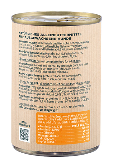 Primox - Hunde Nassfutter mit Huhn 6 x 400g - 6 x 400 g - 7