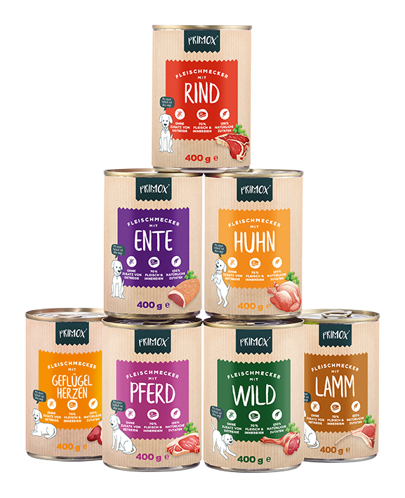 Primox - Hunde Nassfutter mit Lamm 6 x 400g - 6 x 400g - 7