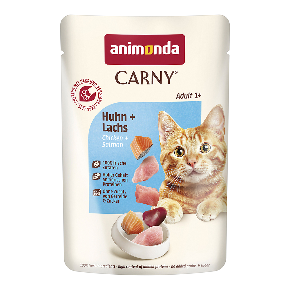 Animonda Carny - Adult Huhn + Lachs - 12 x 85 g - 1