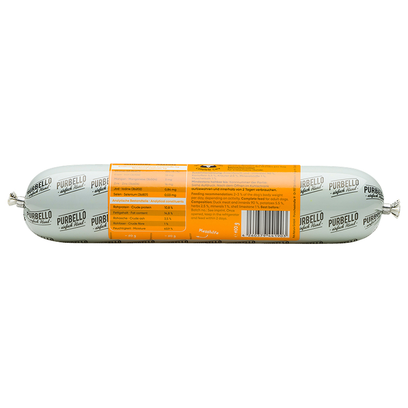 Purbello - Hunderolle mit Ente - 1 x 400g - 2