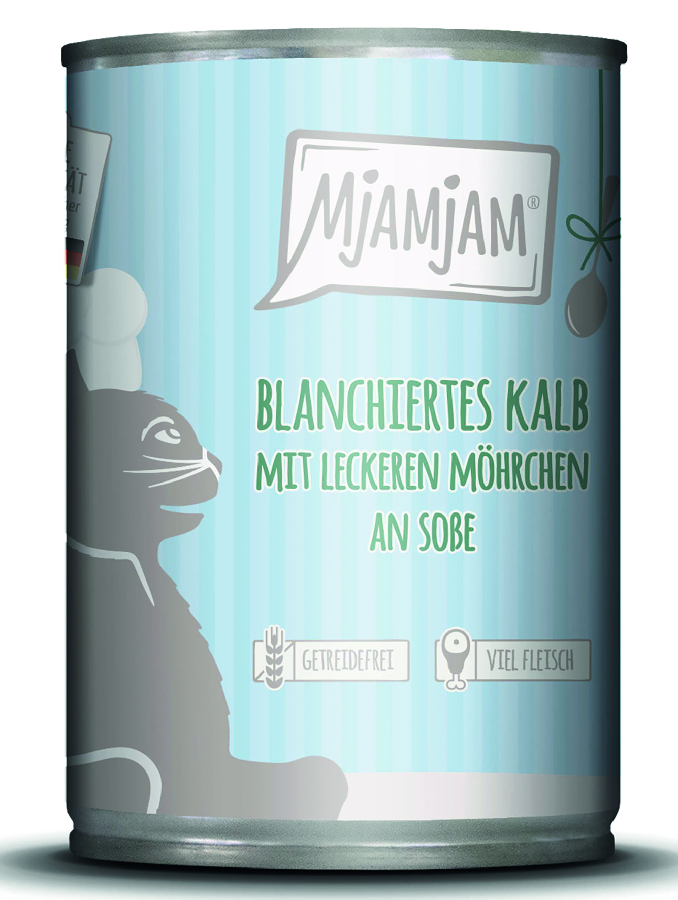blanchiertes Kalb mit leckeren Möhrchen an Soße
