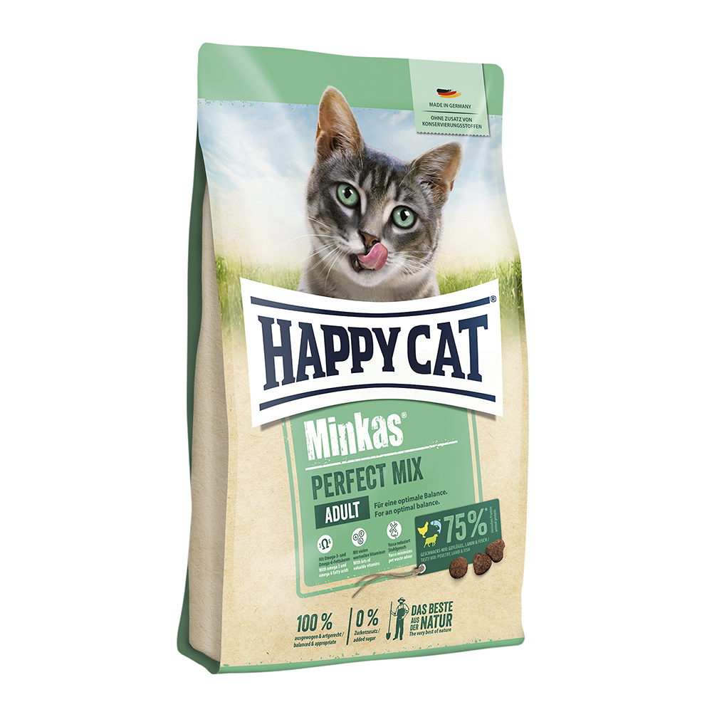 Happy Cat - Minkas Perfect Mix Geflügel, Fisch und Lamm - 1 x 500 g - 1