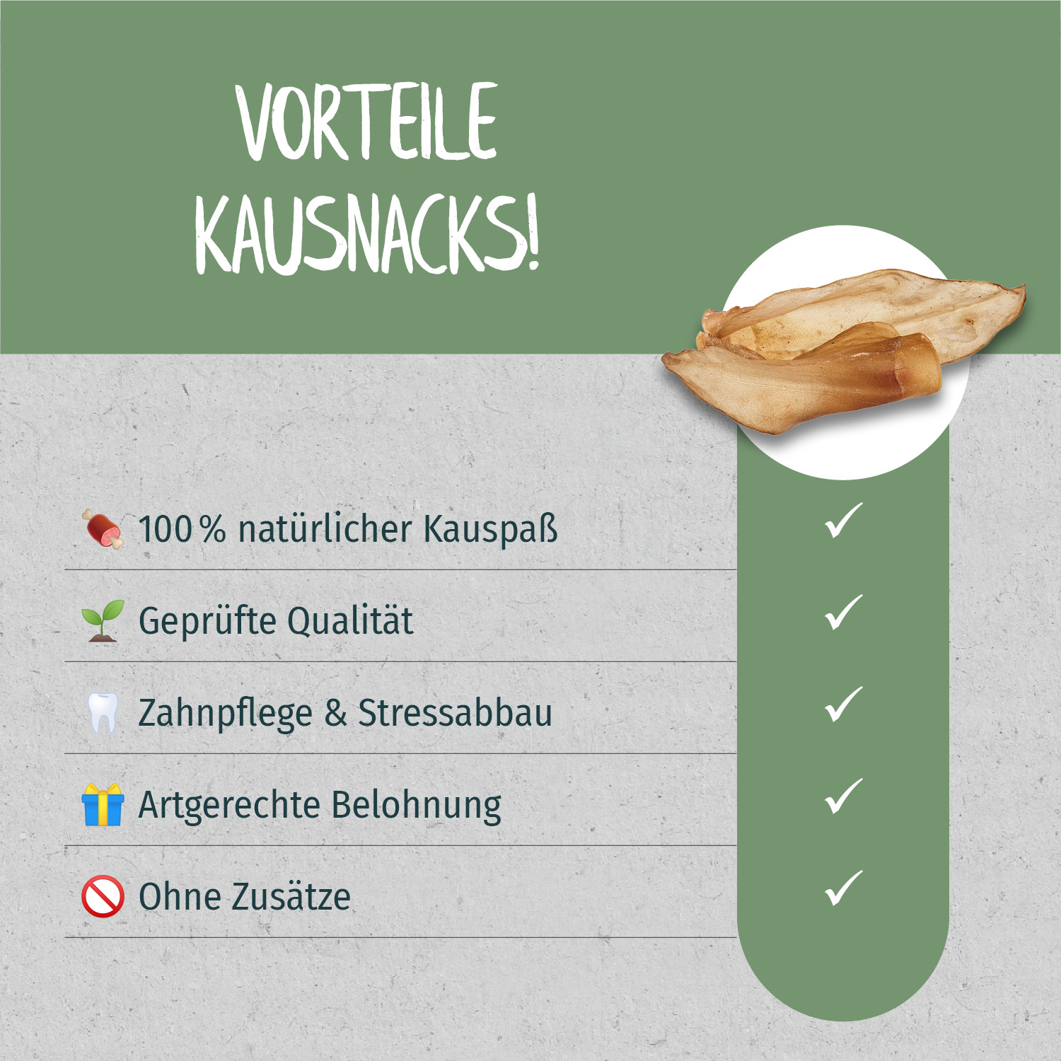 Primox - Rinderohren 50g - 10 x 5 Stück - 3