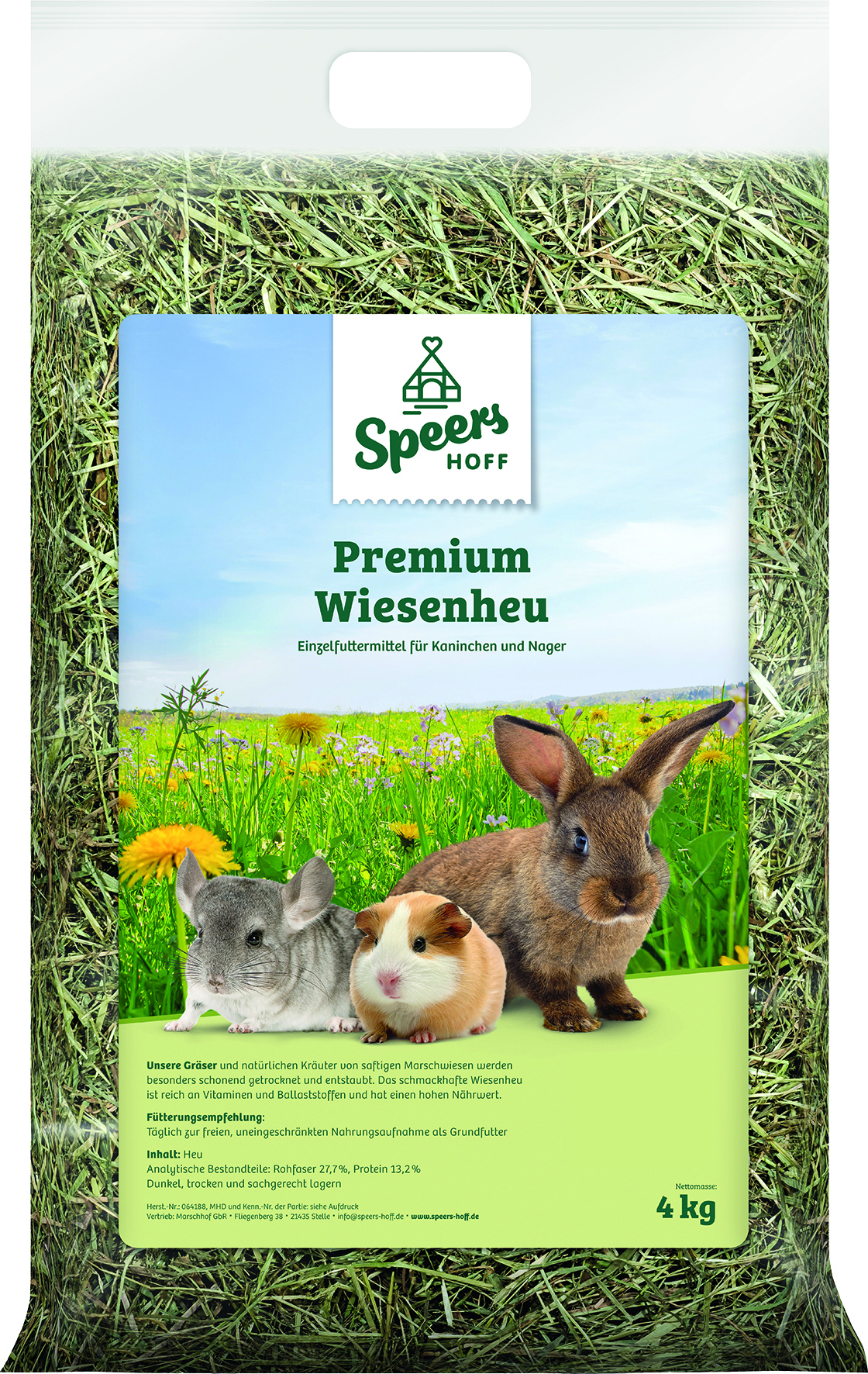 Premiumheu lose gestopft