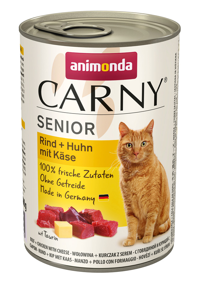 Animonda Carny - Senior Rind + Huhn mit Käse - 6 x 400 g - 1