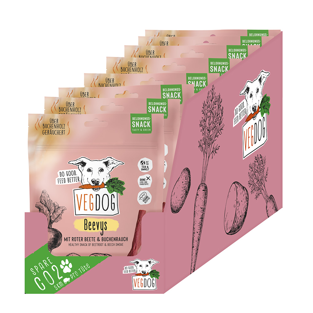 Vegdog - Beevy Sticks mit Roter Beete & Buchenrauch - 1 x 80g - 2