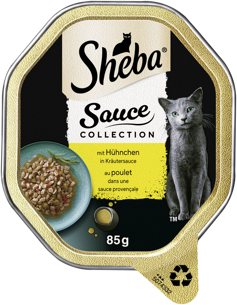 Sheba - Collection Sauce mit Hühnchen in Kräutersauce - 22 x 85 g - 1