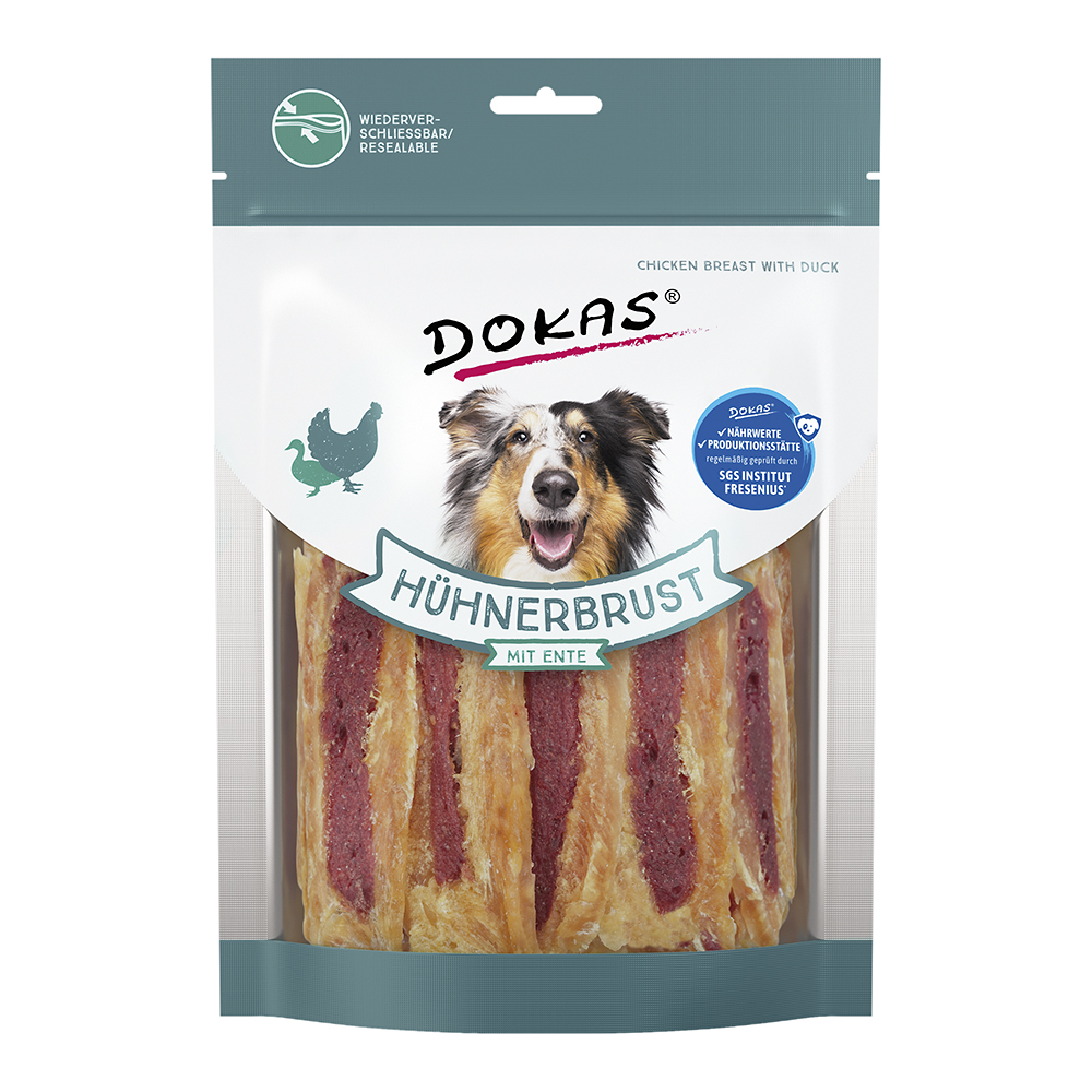 Dokas - Hühnerbrust mit Ente - 8 x 220 g - 1