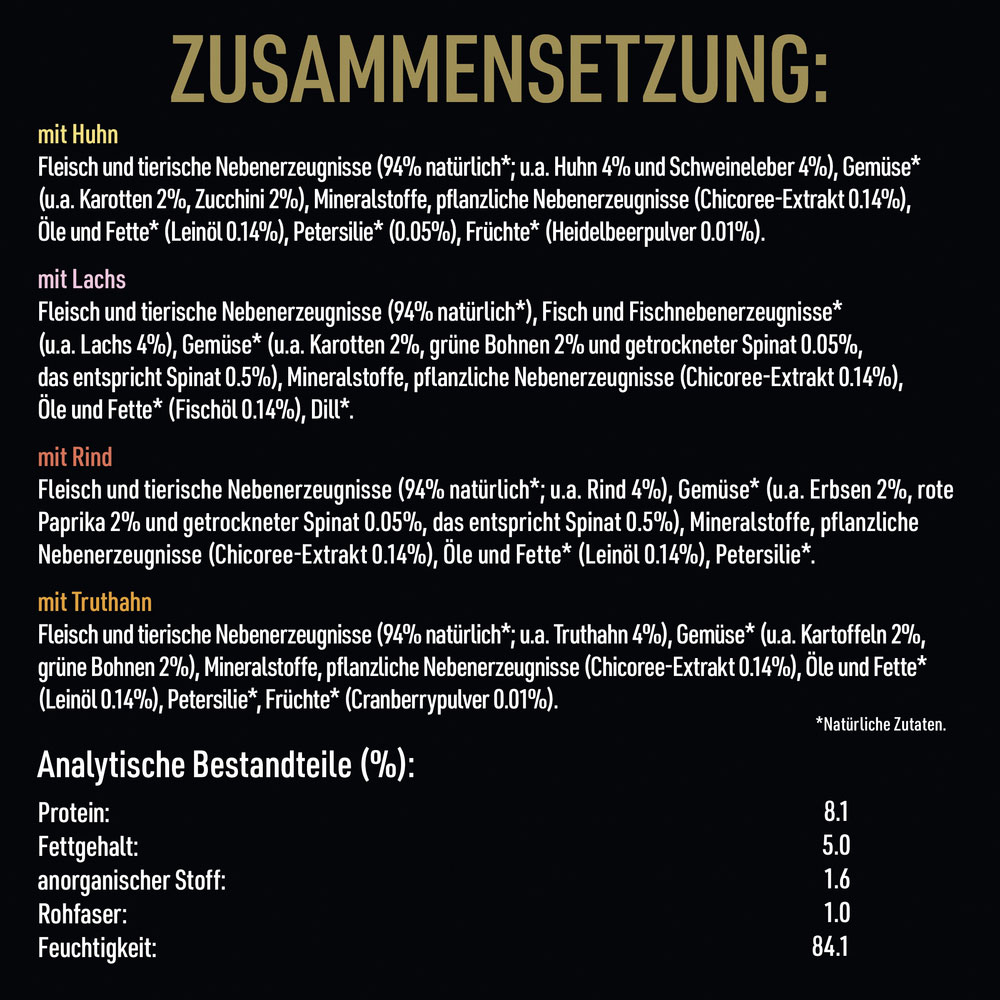 Cesar - Goodness MP Casserole mit Huhn, Fisch, Rind, getreidefrei - 1 x 24X100g - 7