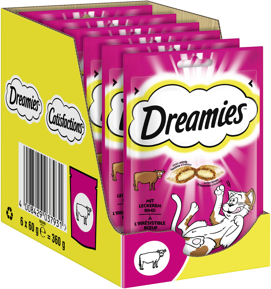 Dreamies - mit Rind 60g - 6 x 60g - 2