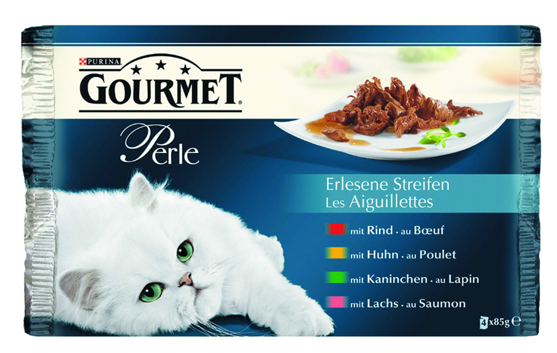 Perle 4er MP mit Rind, Kaninchen, Lachs und Huhn