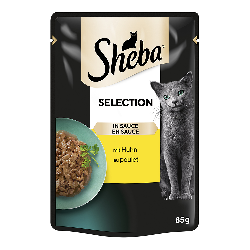 Selection in Sauce mit Huhn